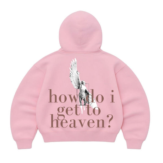 Hoodie get to heaven rosado mangas globo