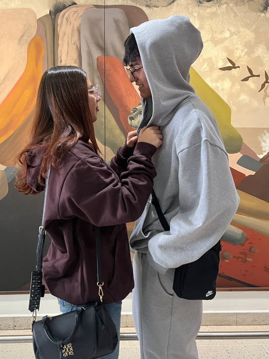 Hoodie basic marrón modelo clásico ♥︎