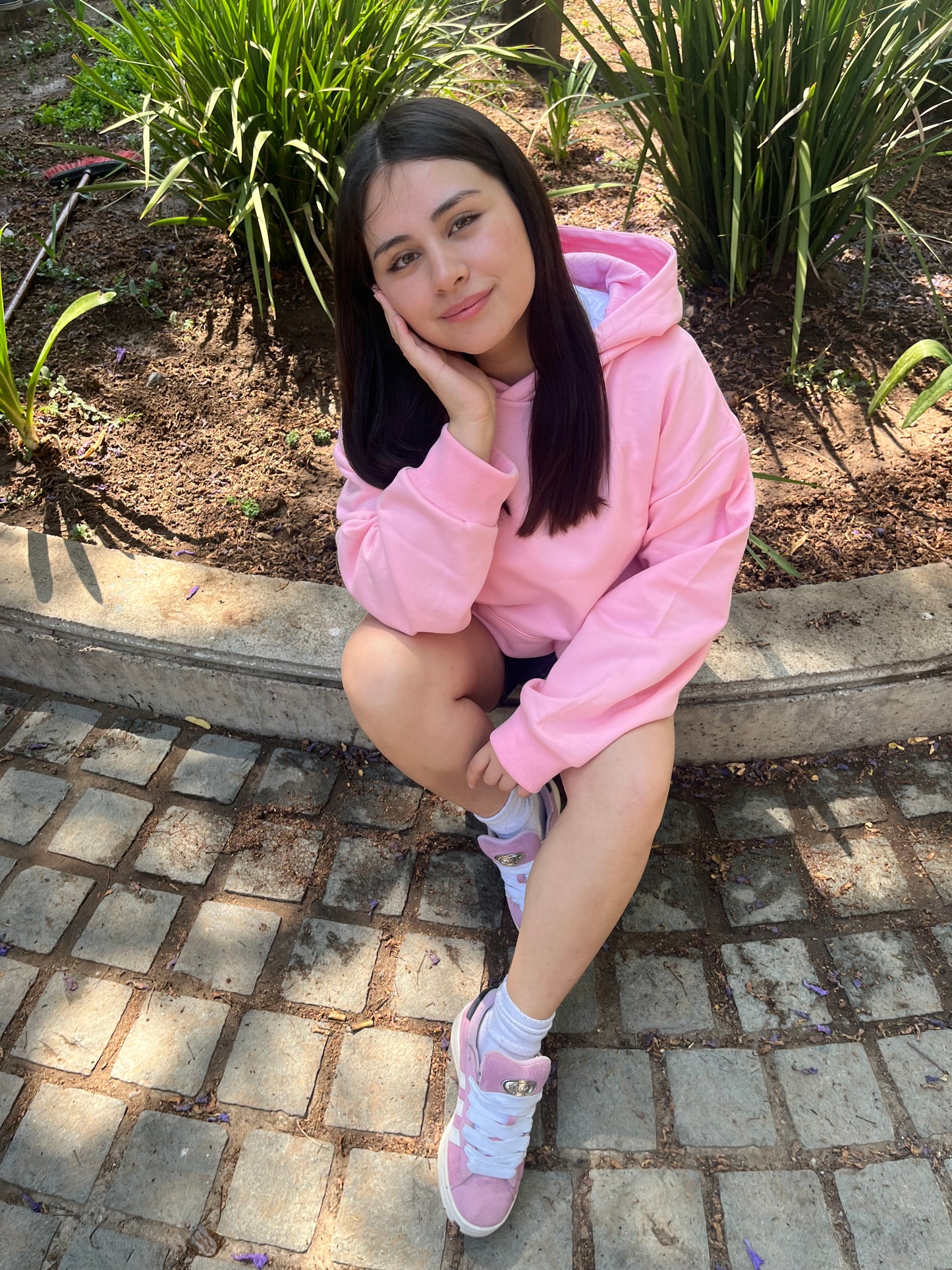 Basic Pink - Hoodie Mangas Globo
