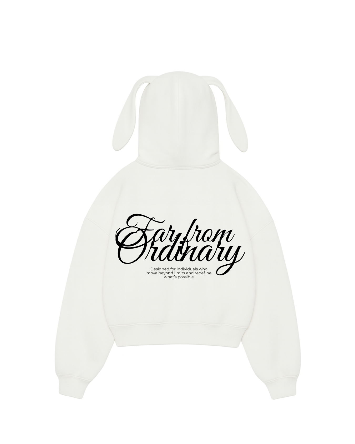 Ordinary- Hoodie Bunny white