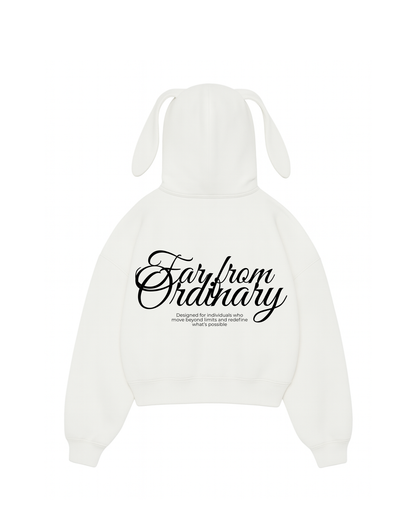 Ordinary- Hoodie Bunny white
