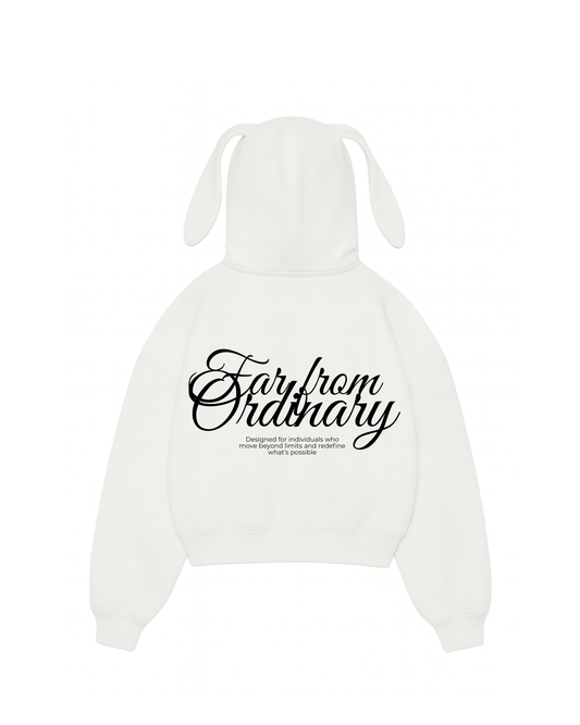 Ordinary- Hoodie Bunny white