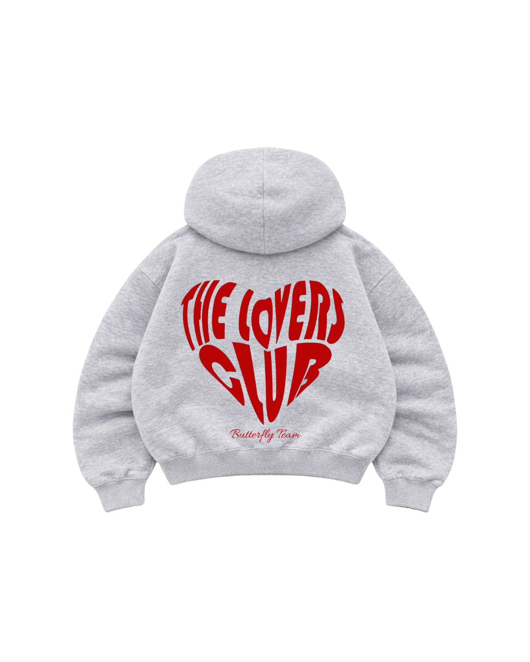The Lovers Club - Hoodie Zip Mangas Globos Gris