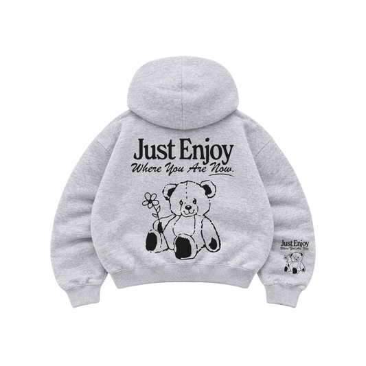 Hoodie just enjoy modelo manga globo