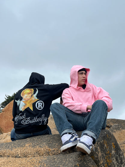 Effect Butterfly Angel -Hoodie Mangas Globo black