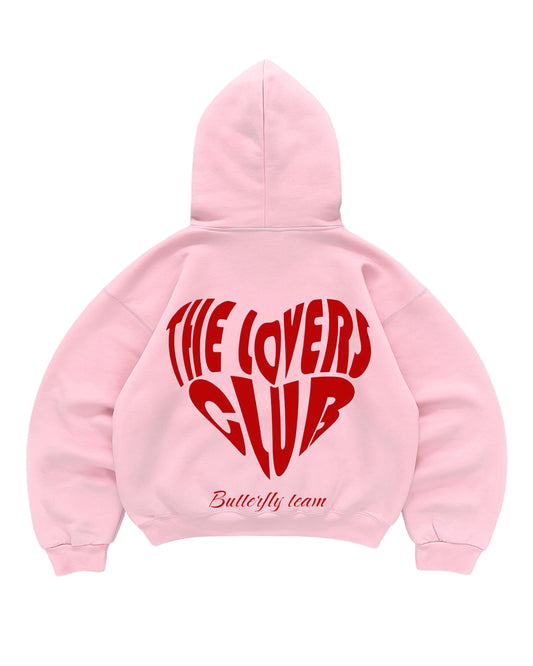Hoodie the lovers club rosado modelo manga globo pink
