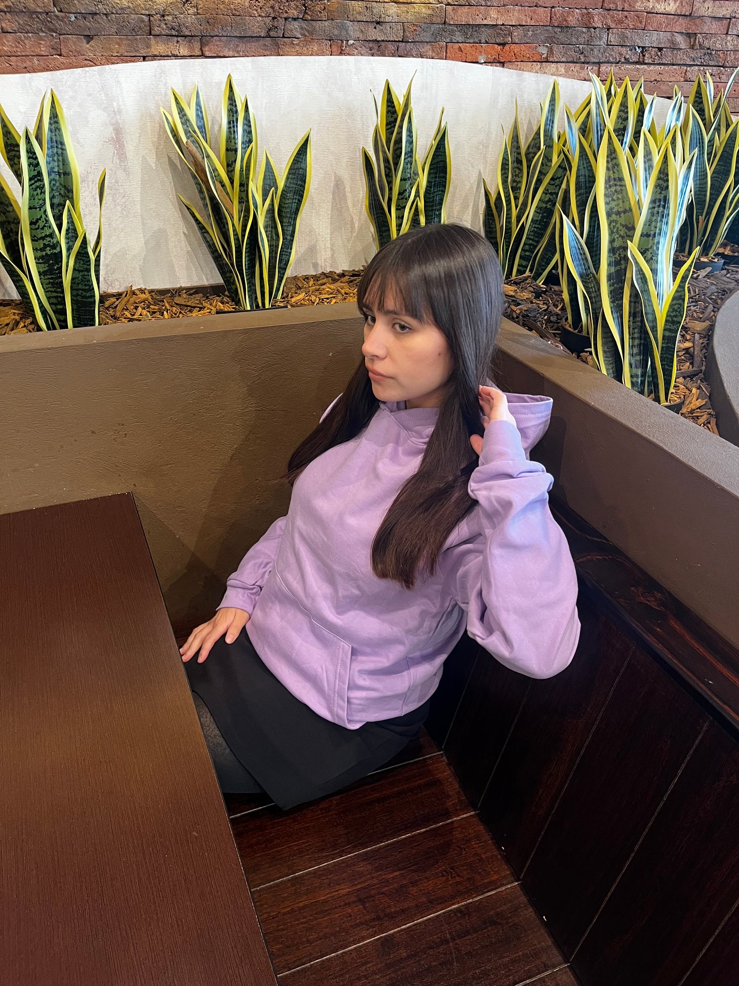 Basic lila  - Hoodie Classic