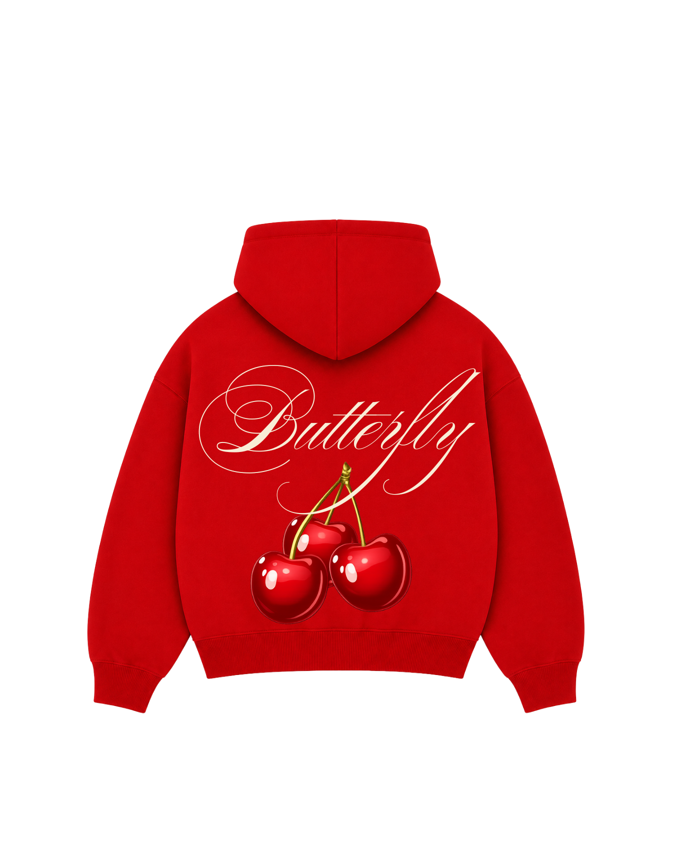 Cherry - Hoodie zip Clásico red