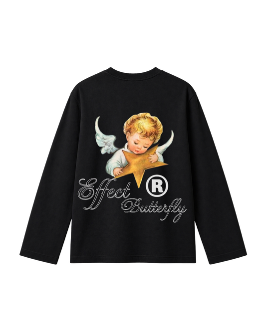 Effect Butterfly Angel -  Camiseta Manga Larga black