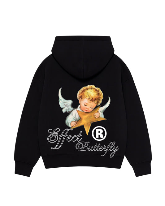 Hoodie effect butterfly  modelo clásico zip