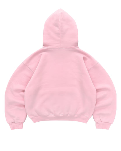 Hoodie basic rosado mangas globo