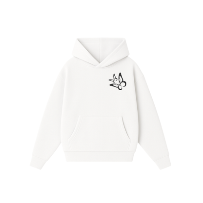 Effect Butterfly -Hoodie Clásico white
