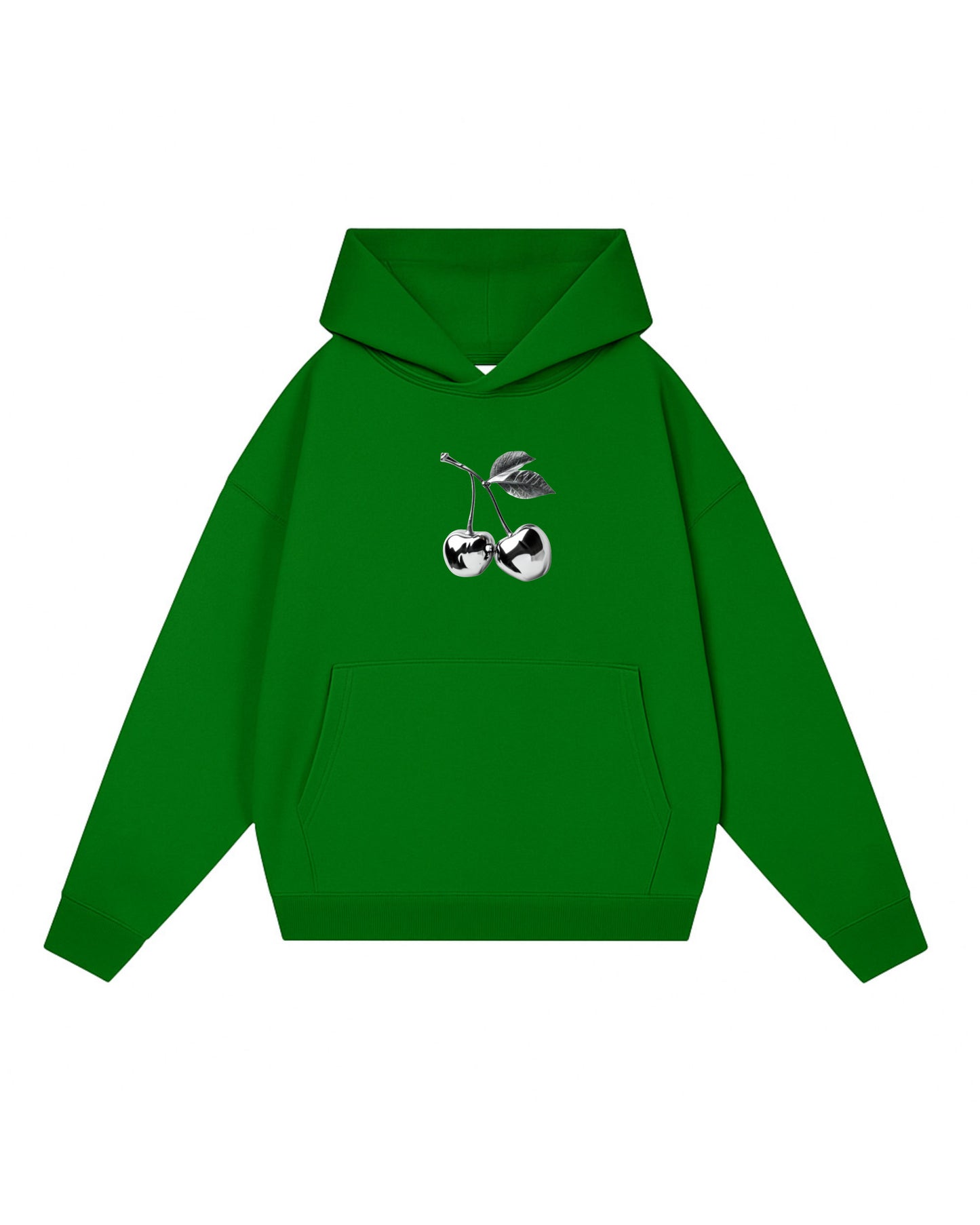 Hoodie cherry modelo clásico verde