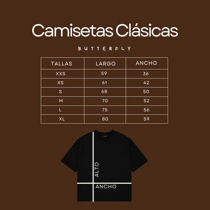 Butterfly Emblem - Black Premium Clasic T-Shirt