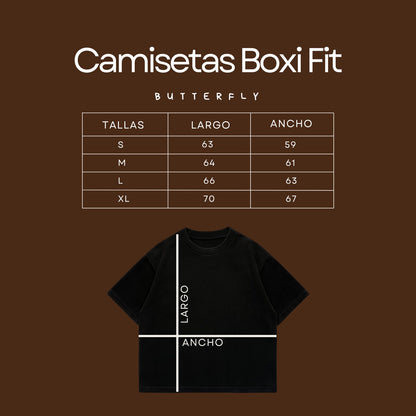 Butterfly Change - Black Premium Boxy T-Shirt